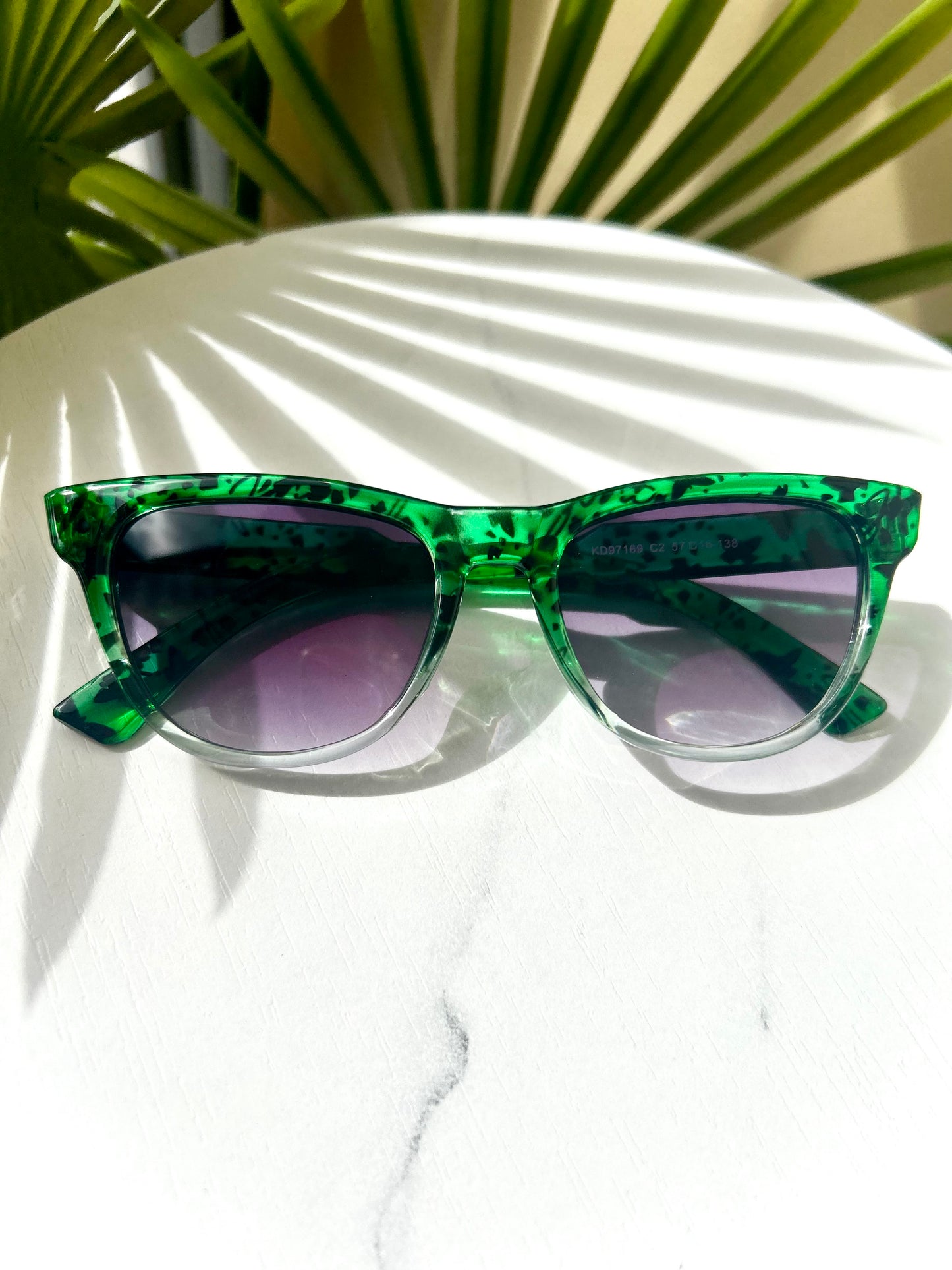 The Rebel Duo – Bold Square Sunglasses in Green Marble & Tortoise Brown | Bad Girl Diaries Eyewear Sunny Shades