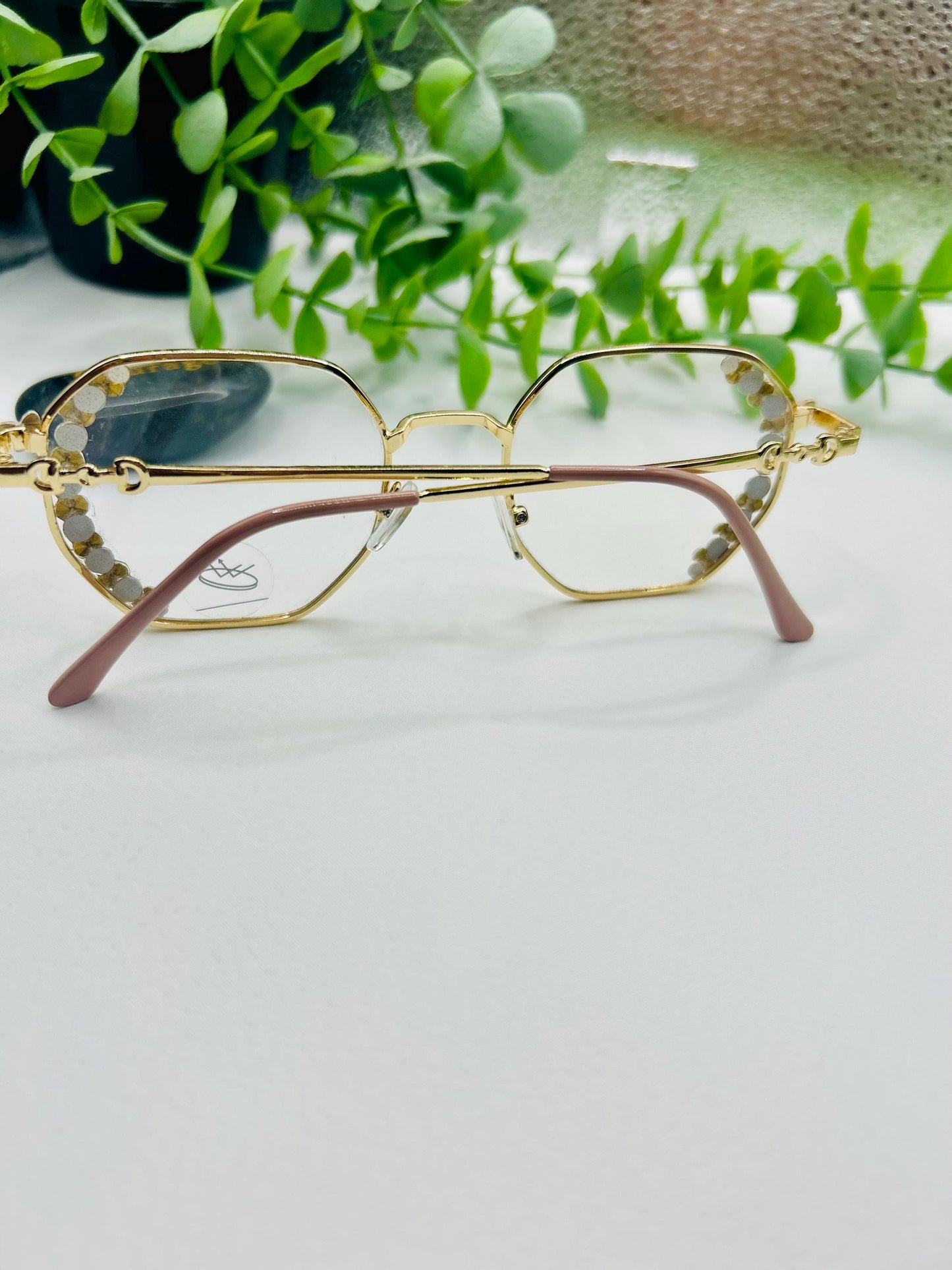 The Glitter Trap- Semi-Oversized Rainbow Glasses|Statement Bling Eyewear|Sparkle Frames|Non-Prescription Eyeglasses Festival Butterfly