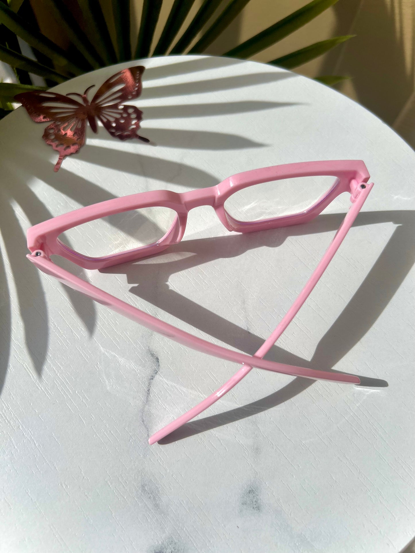 Bubblegum Pink Oversized Square Glasses Non-Prescription Fashion Eyewear | Women Statement Frames | Cute Bold Pink Eyewear Blue Light Blocki