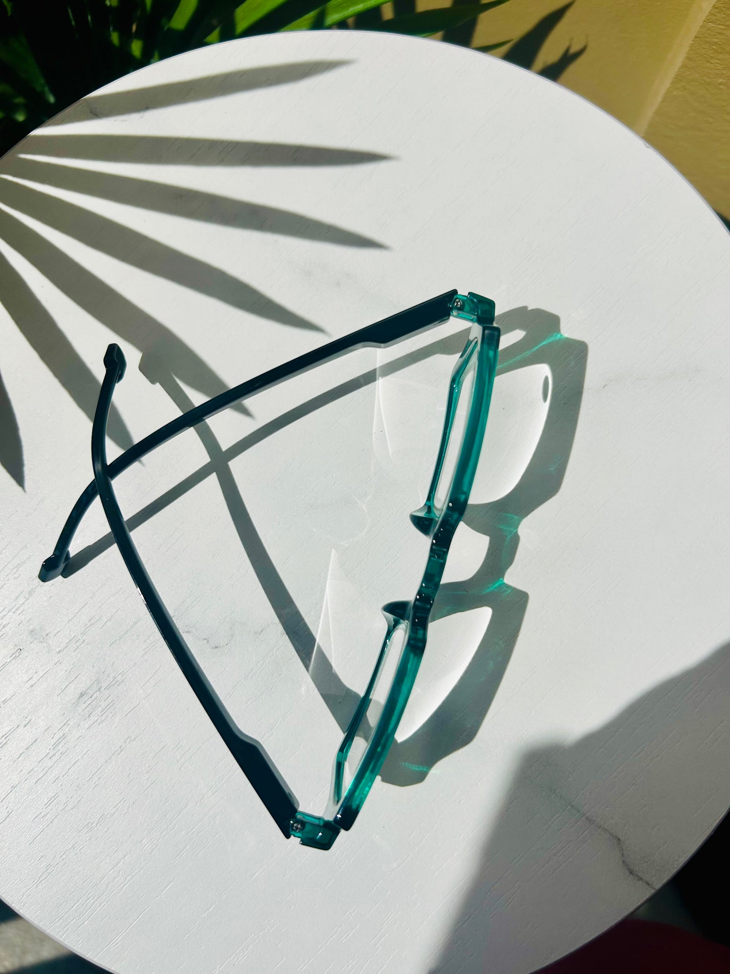 GameFace Readers – Unisex/Men Oversized Square Teal Reading Glasses Frames