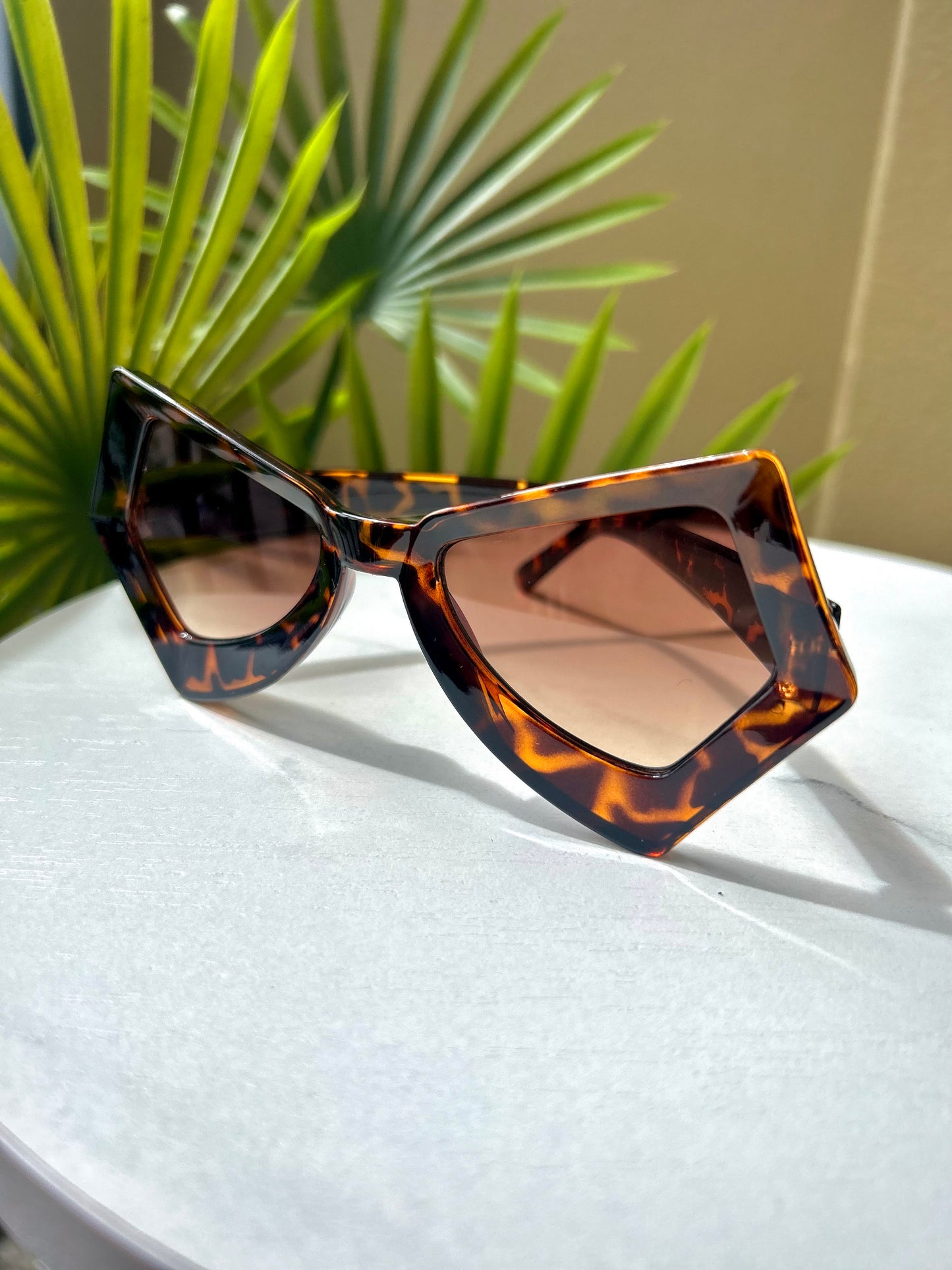 Bold Geometric Sunglasses – Oversized Statement Shades in 4 Colors