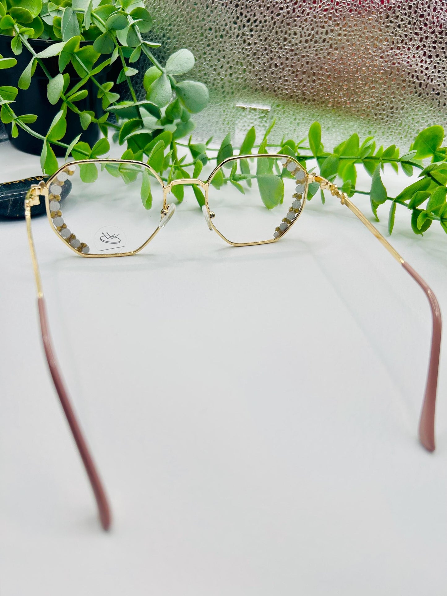 The Glitter Trap- Semi-Oversized Rainbow Glasses|Statement Bling Eyewear|Sparkle Frames|Non-Prescription Eyeglasses Festival Butterfly