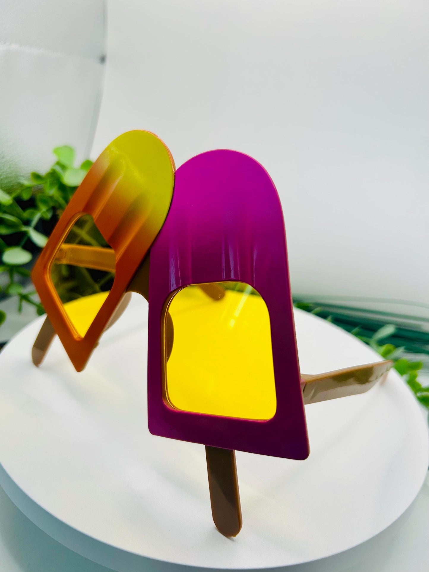 Sundae Funday Ice Cream Popsicle Novelty Sunglasses Fun Summer Party Shades Festival Carnival Bachelorette Birthday Cruise Vacation Funny