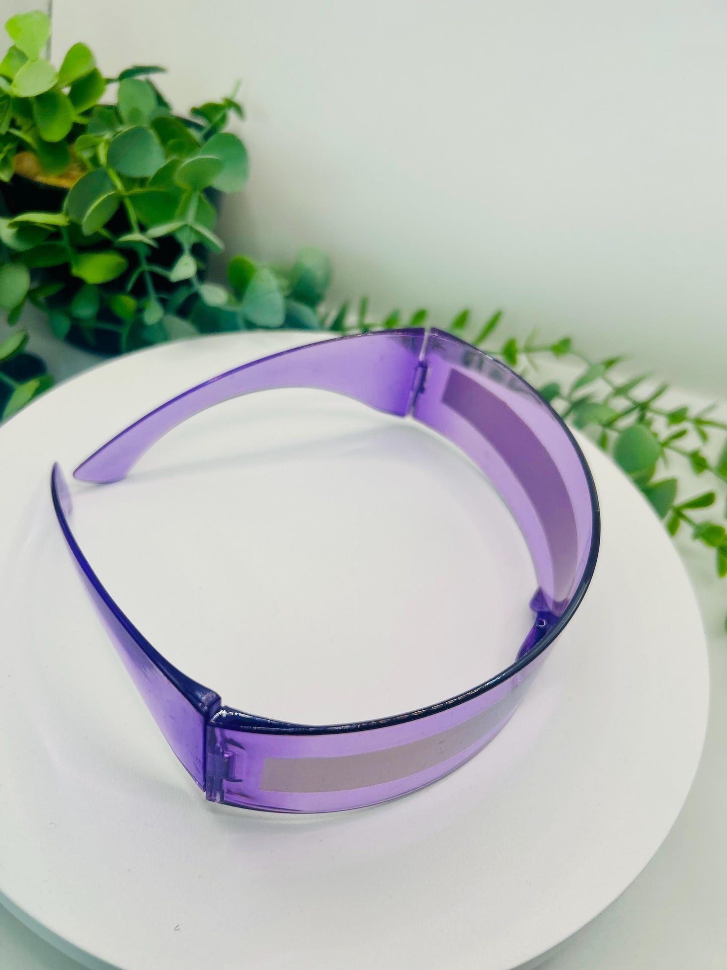 Ultraviolet Vixen Shield Sunglasses Oversized Futuristic Wraparound Visor Shades Festival Fashion Bold Purpl Statement Sunnies Barbiecore UV