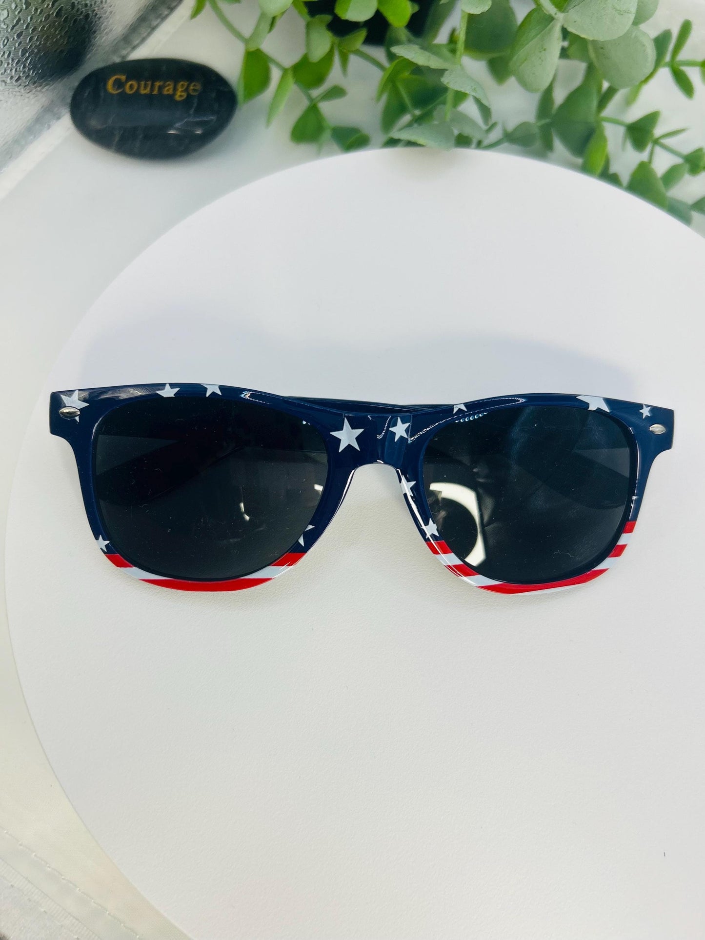 Star-Spangled Baddie|Patriotic American Flag 4th July Sunglasses Red White & Blue Summer USA Shades Bold UV Sun Protection Statement Eyewear