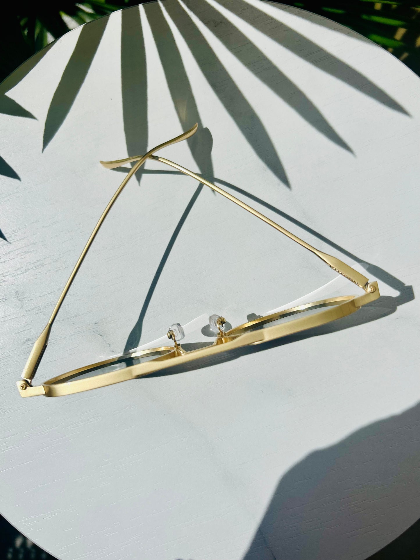 Savage & Solar – Round/Square Gold Frame Shades – Unisex/Men Oversized Glasses