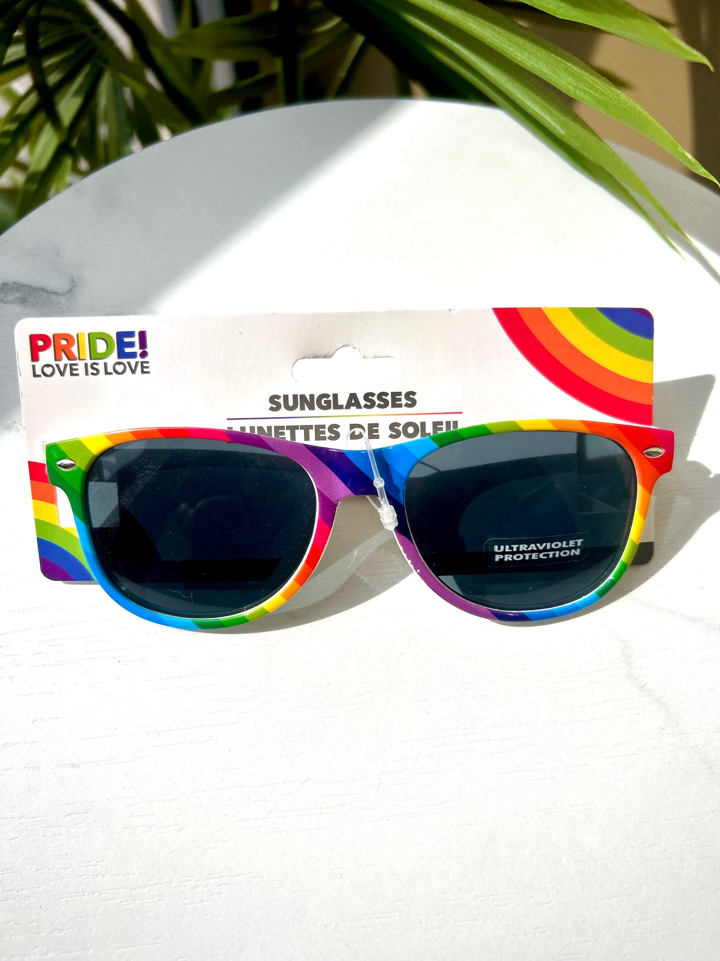 RuPaul Rainbow 4 Pack Bundle Sunglasses Pride Glasses | 2 Round + 2 Cat Eye Frames | Festival Shades | Colorful LGBTQ+ Community Fun