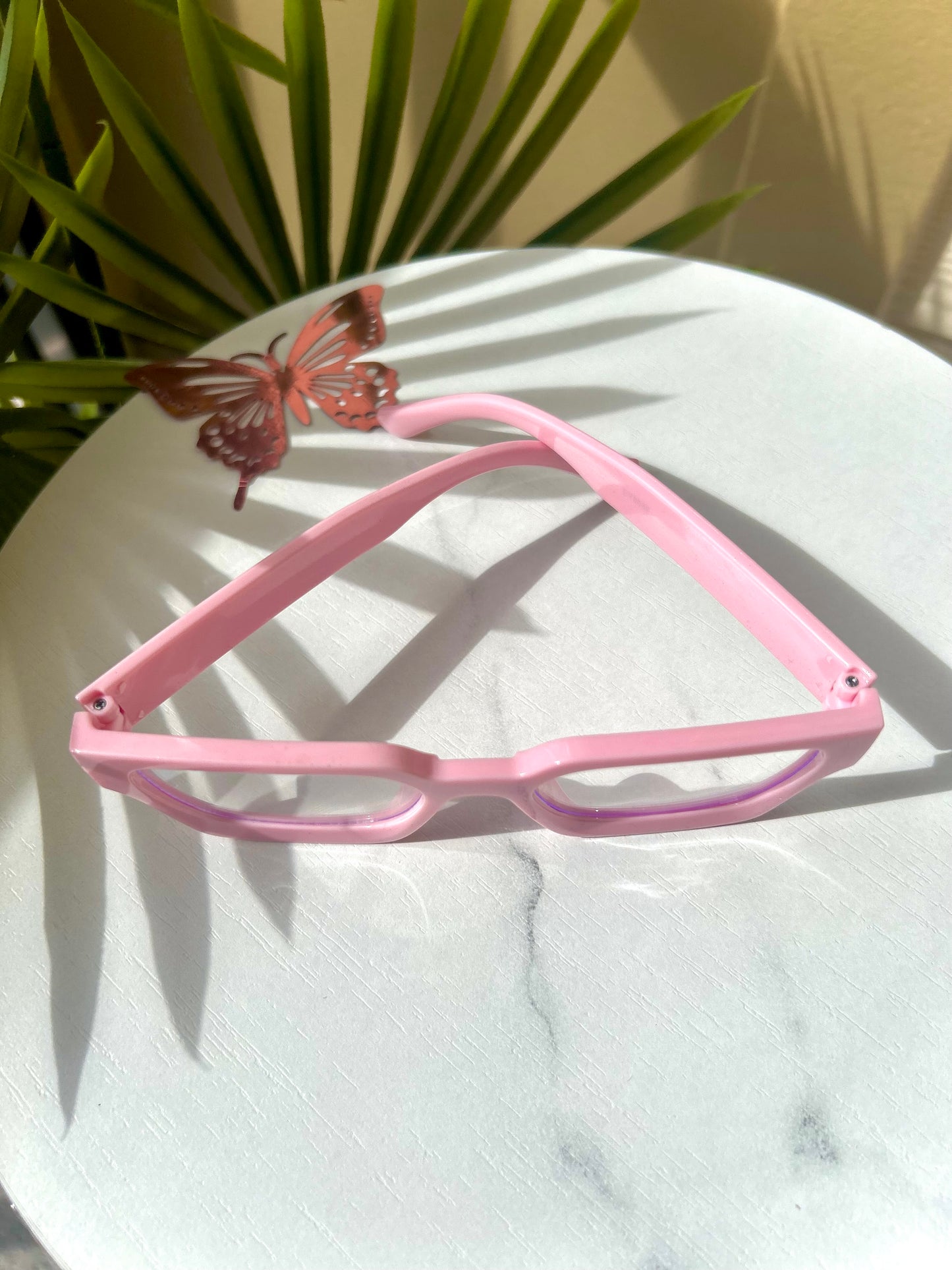 Bubblegum Pink Oversized Square Glasses Non-Prescription Fashion Eyewear | Women Statement Frames | Cute Bold Pink Eyewear Blue Light Blocki