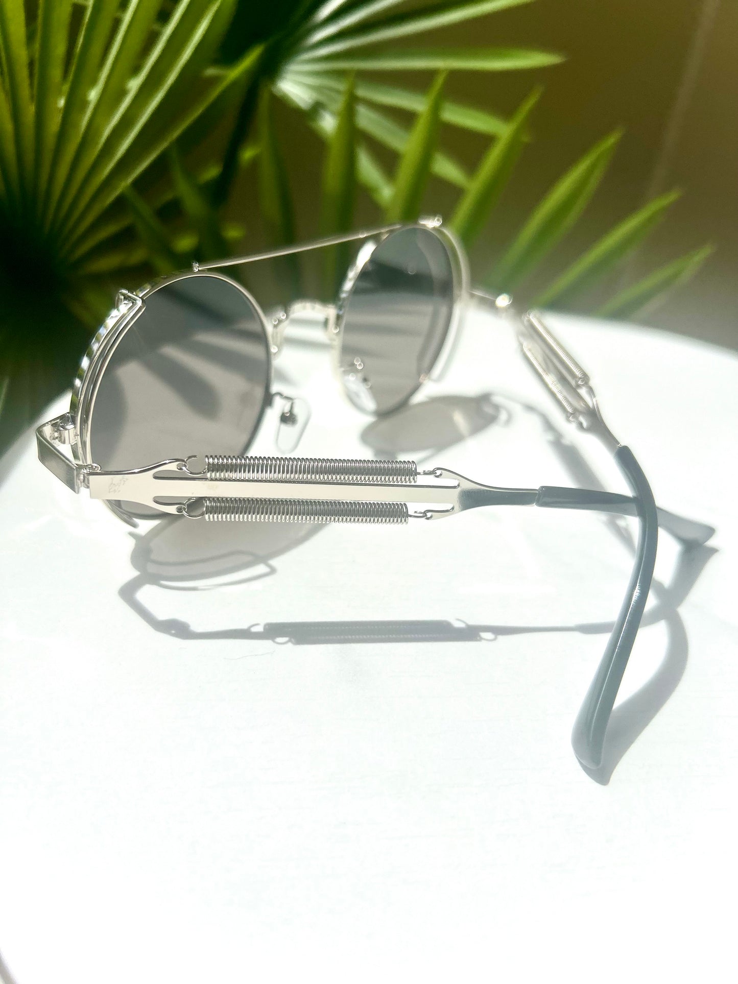 Steel Rebel Men’s Round Futuristic Sunglasses – Bold Metal Statement Shades
