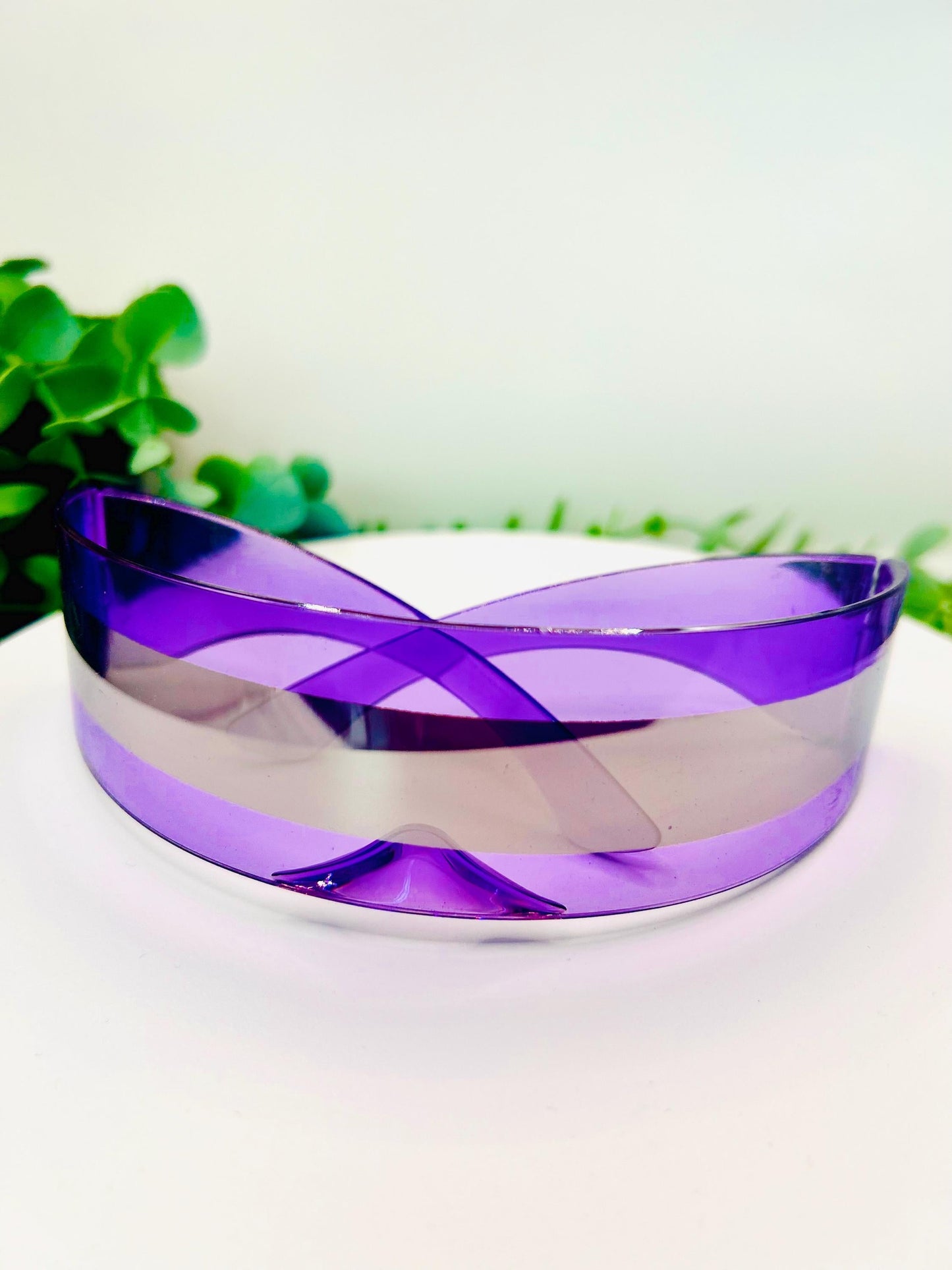 Ultraviolet Vixen Shield Sunglasses Oversized Futuristic Wraparound Visor Shades Festival Fashion Bold Purpl Statement Sunnies Barbiecore UV